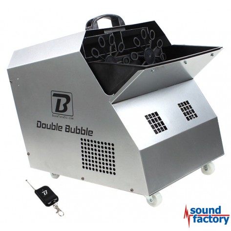 BoomToneDJ DOUBLE BUBBLE Seifenblasenmaschine m. Funk-FB