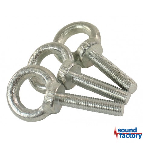 3er Set Ringschrauben M8, langes Gewinde