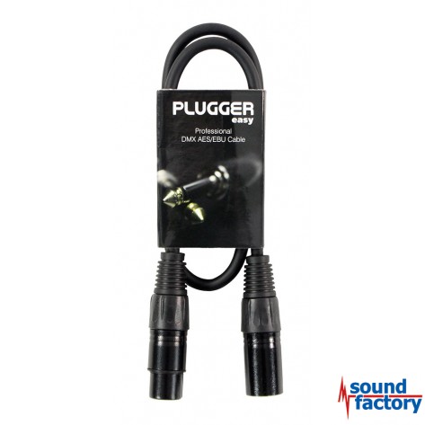 PLUGGER DMX Kabel XLR/XLR 3-pol., 0,6m