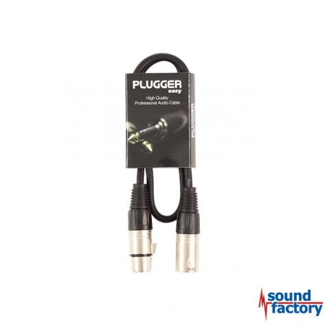PLUGGER Mikrofonkabel XLR/XLR 3-pol., 0,6m