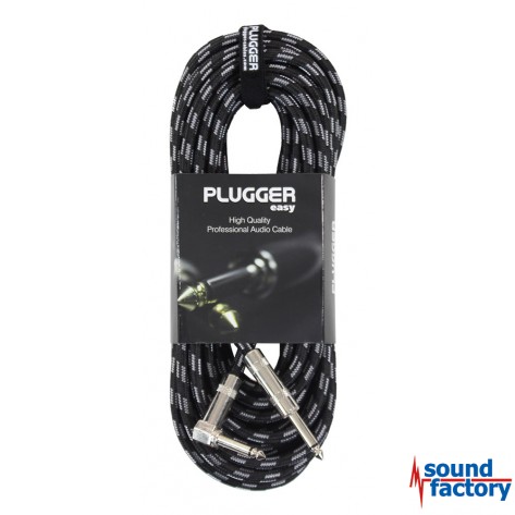 PLUGGER Gitarrenkabel Klinke/Klinke gewinkelt, 6m