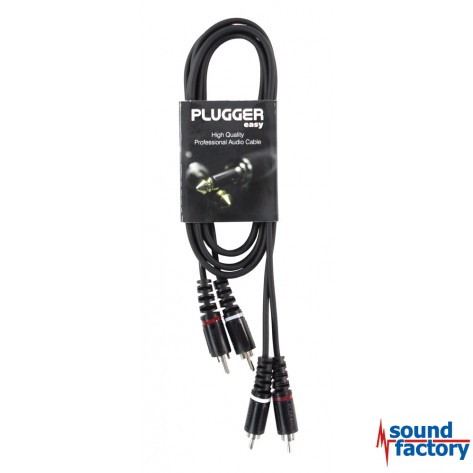 PLUGGER Anschlusskabel 2x cinch/cinch, 1,5m