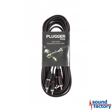 PLUGGER Anschlusskabel 2x cinch/cinch, 6m