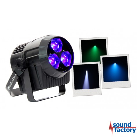 BoomToneDJ PAR ZOOM 3x15W RGBW - Bild 1
