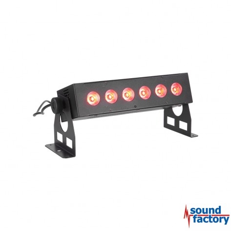 BoomToneDJ AKKU BAR 6x8W 4in1 RGBW LED