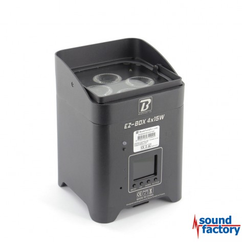 BoomToneDJ EZ-AKKU 4x15W 4in1 LED Uplight Spot mit Wireless DMX