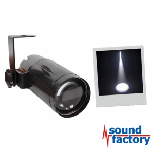 BoomToneDJ LED PINSPOT 3W weiß