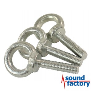 3er Set Ringschrauben M8, langes Gewinde