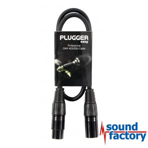 PLUGGER DMX Kabel XLR/XLR 3-pol., 0,6m