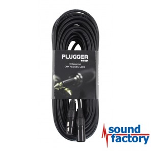 PLUGGER DMX Kabel XLR/XLR 3-pol., 15m