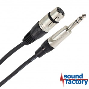 PLUGGER Kabel Klinke stereo auf XLR female, 1,5m