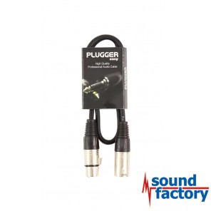 PLUGGER Mikrofonkabel XLR/XLR 3-pol., 0,6m