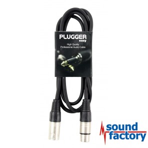 PLUGGER Mikrofonkabel XLR/XLR 3-pol., 1,5m