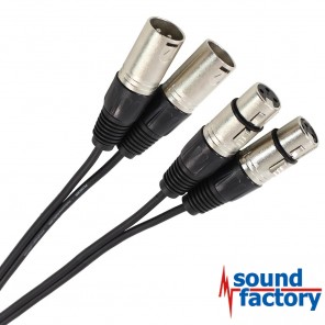PLUGGER Twin-Kabel XLR/XLR 3-pol., 0,6m