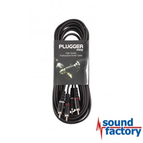 PLUGGER Anschlusskabel 2x cinch/cinch, 6m