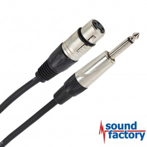 PLUGGER Kabel Klinke mono auf XLR female, 1,5m
