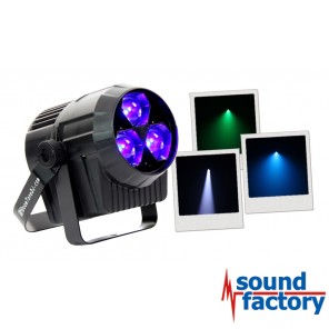 BoomToneDJ PAR ZOOM 3x15W RGBW - Bild 1