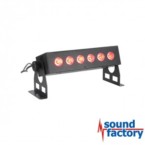 BoomToneDJ AKKU BAR 6x8W 4in1 RGBW LED