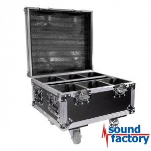 BoomToneDJ Flightcase für EZ-AKKU 4x15W 4in1 LED
