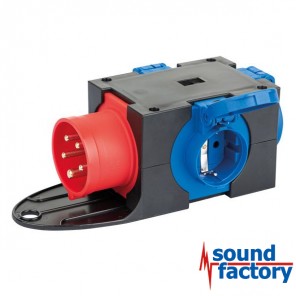 Verteiler 16A CEE auf 3x 230V, ohne Zuleitung
