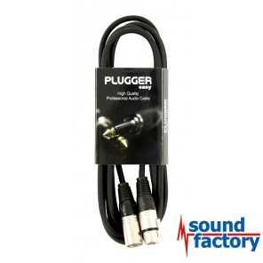 PLUGGER Mikrofonkabel XLR/XLR 3-pol., 3m