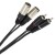 PLUGGER Kabel 2x cinch auf 2x XLR male, 3m